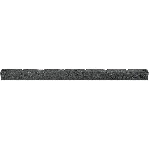 Rubberific-4-Rubber-Cobblestone-Flexible-No-Dig-Landscape-Mulch-Border-Edging-with-Anchoring-Spikes-for-Lawns